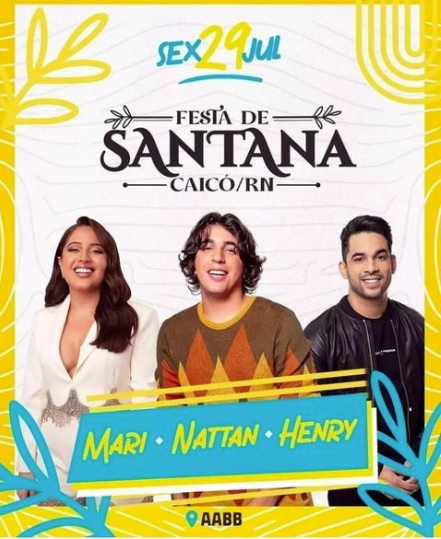 Mari, Nattan e Henry - Festa de Santana