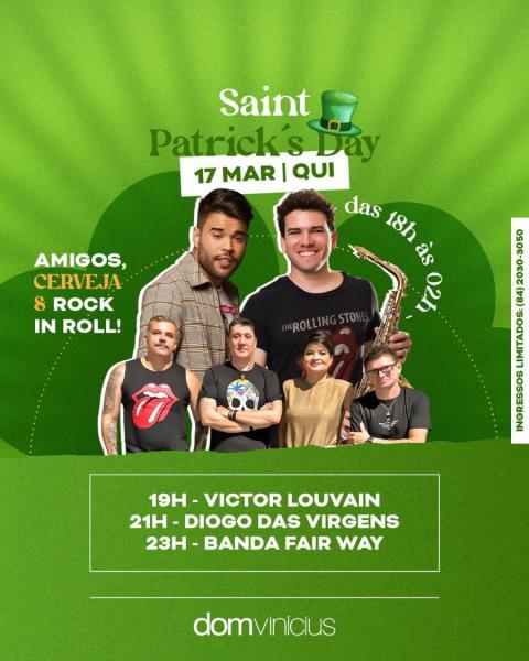 Victor Louvain, Diogo das Virgens e Banda Fair Way - Saint Patrick´s Day