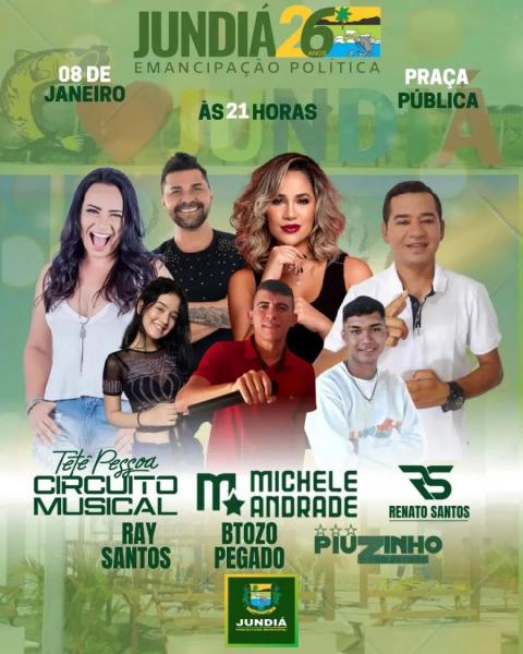 Michele Andrade, Circuito Musical, Renato Santos, Btozo Pegado, Ray Santos e Piuzinho do Batidão