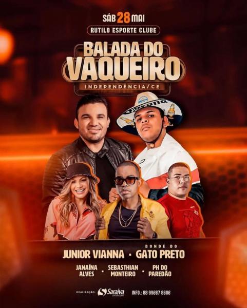 Junior Vianna, Bonde do Gato Preto, Janaína Alves, Sebasthian Monteiro e PH do Paredão - Balada do Vaqueiro