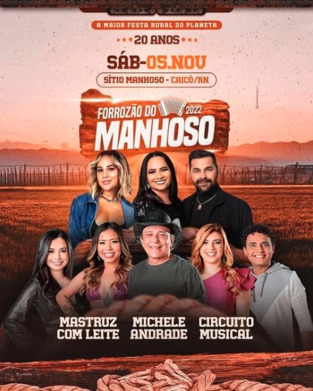 Mastruz com Leite, Michele Andrade e Circuito Musica - Forrozão do Manhoso 2022