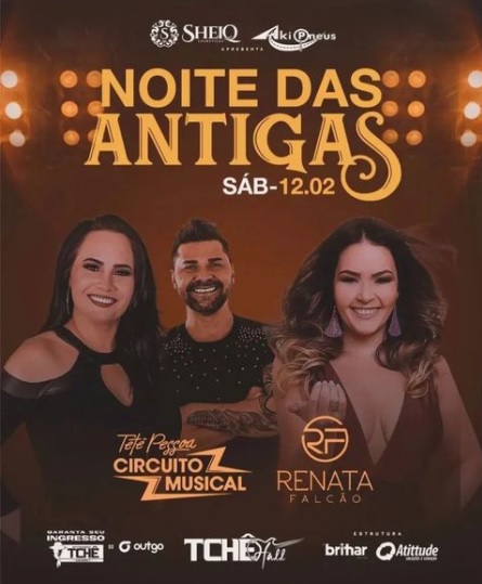 Tetê Pessoa e Circuito Musical e Renata Falcão - Noite das Antigas