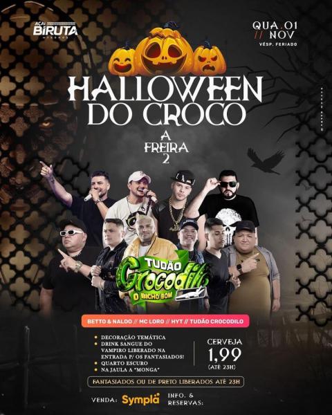Betto & Naldo, Mc Loro, HYT e Tudão Crocodilo - Halloween do Croco - A Freira 2