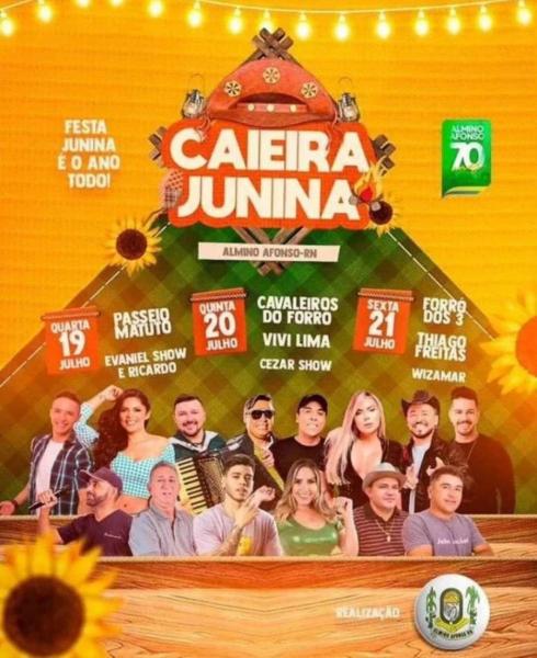 Cavaleiros do Forró, Vivi Lima e Cezar Show - Caieira Junina