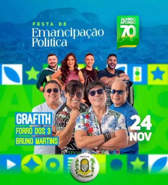 Banda Grafith, Forró dos 3 e Bruno Martins