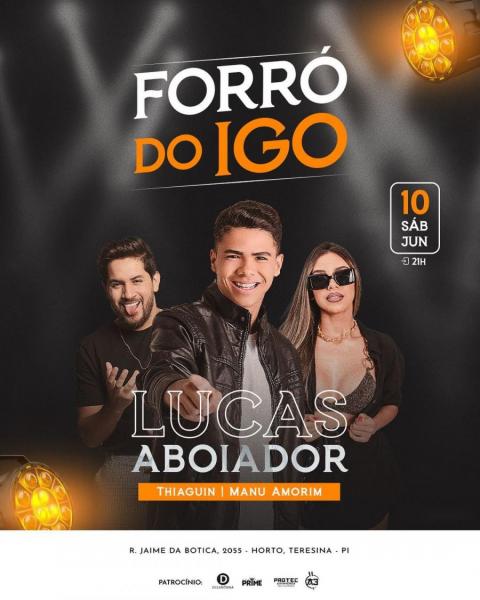 Lucas Aboiador, Thiaguin e Manu Amorim