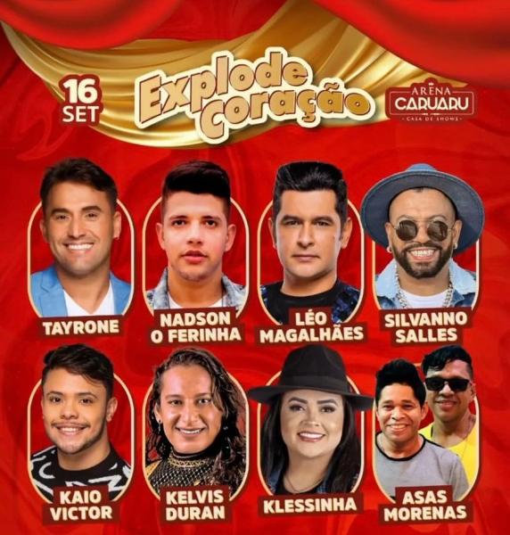 Tayrone, Nadson O Ferinha, Léo Magalhães, Silvanno Salles, Kaio Victor, Kelvis Duran, Klessinha e Asas Morenas - Explode Coração
