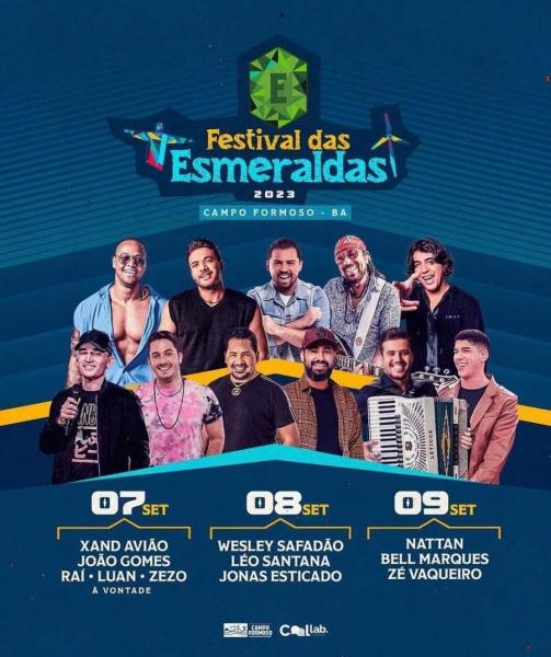 Wesley Safadão, Léo Santana e Jonas Esticado - Festival das Esmeraldas