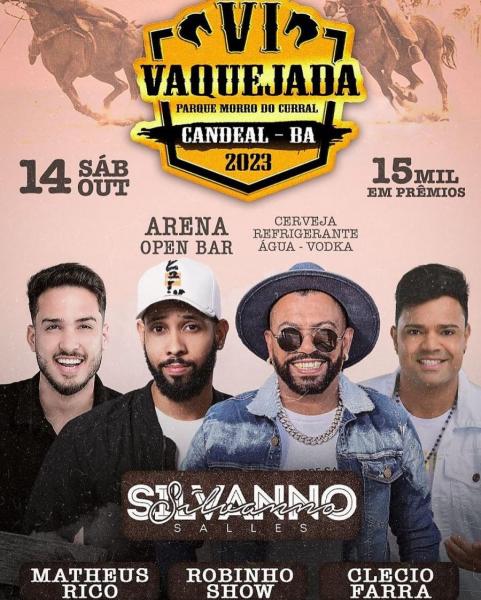 Silvanno Salles, Matheus Rico, Robinho Show e Clecio Farra - VI Vaquejada Parque Morro do Curral