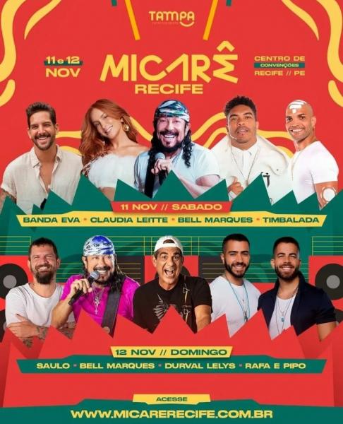 Banda Eva, Claudia Leitte, Bell Marques e Timbalada - Micarê Recife