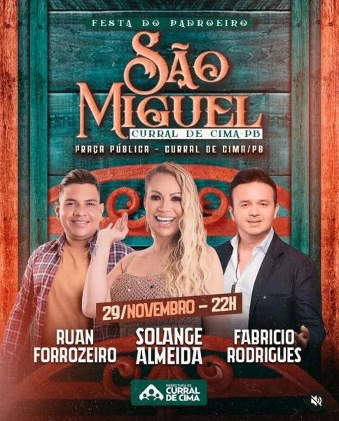 Ruan Forrozeiro, Solange Almeida e Fabricio Rodrigues - Festa de São Miguel