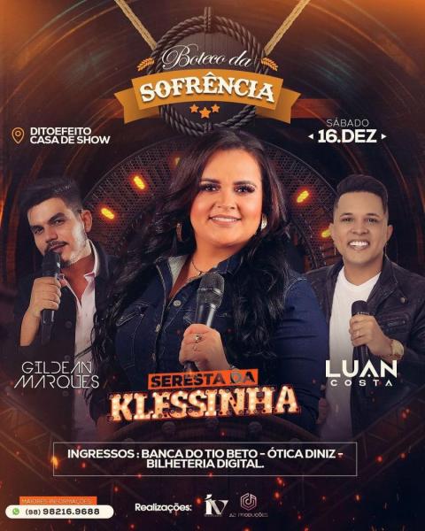 Klessinha, Gildean Marques e Luan Costa - Seresta da Klessinha - Boteco da Sofrência
