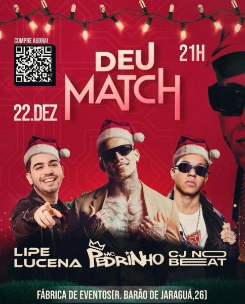 Lipe Lucena, Mc Pedrinho e CJ no Beat - Deu Match