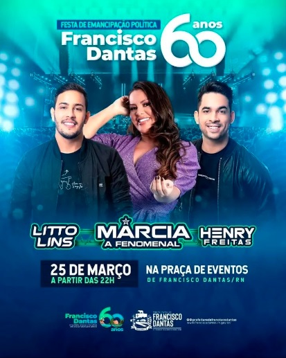 Litto Lins, Márcia Felipe e Henry Freitas