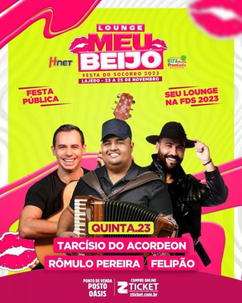 Tarcísio do Acordeon, Rômulo Pereira e Felipão - Festa do Socorro 2023