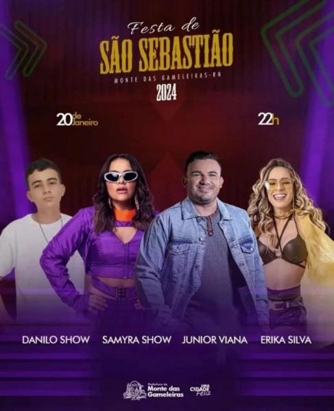Danilo Show, Samyra Show, Junior Vianna e Erika Silva - Festa de São Sebastião
