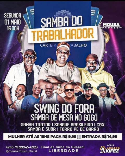 Swing do Fora, Samba de Mesa no Gogó e Samba Trator - Samba do Trabalhador