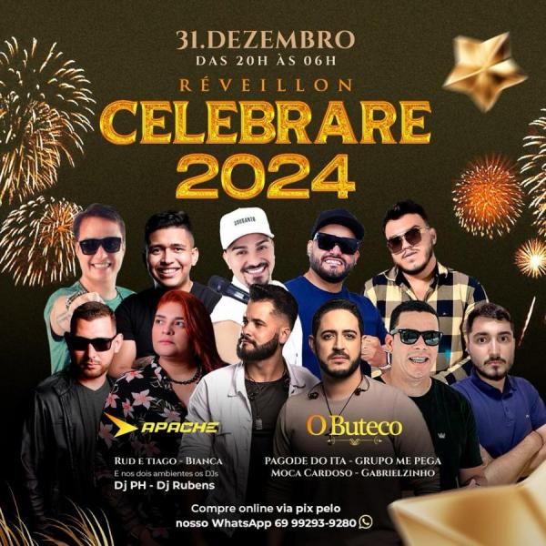 Rud & Thiago, Bianca, Pagode do ITA, Grupo Me Pega, Moca Cardoso e Gabrielzinho - Réveillon Celebrare 2024