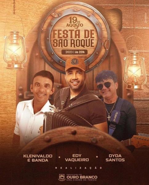 Edyr Vaqueiro, Klenivaldo & Banda e Dyda Santos - Festa de São Roque