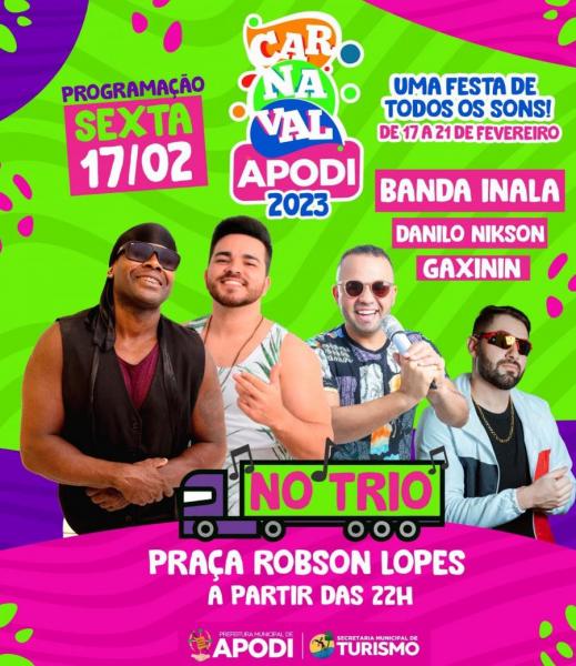 Banda Inala, Danilo Nikson e Gaxinin - Carnaval Apodi 2023