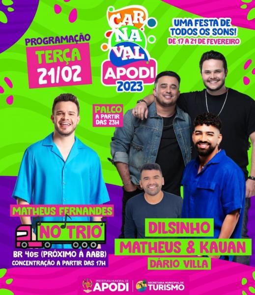 Matheus Fernandes, Dilsinho, Matheus & Kauan e Dário Villa - Carnaval de Apodi 2023