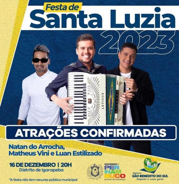 Natan do Arrocha, Matheus Vini e Luan Estilizado - Festa de Santa Luzia