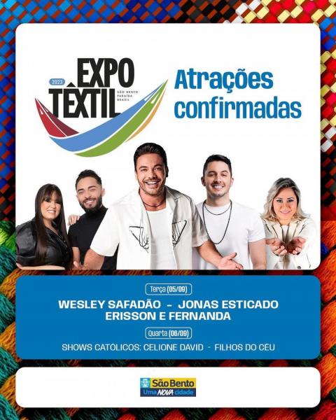 Wesley Safadão, Jonas Esticado e Erisson & Fernanda - Expo Têxtil