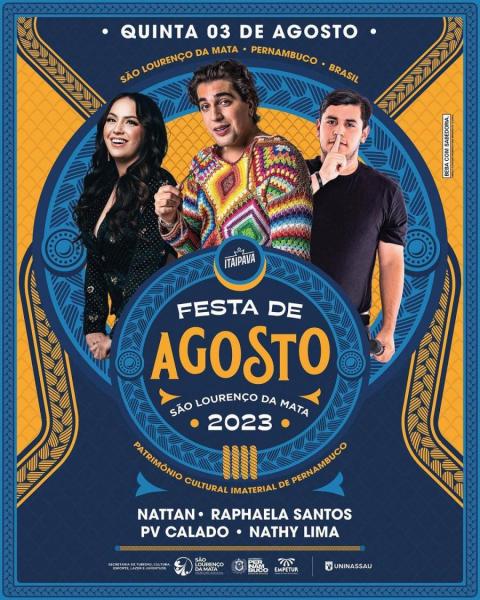 Nattan, Raphaela Santos, PV Calado e Nathy Lima - Festa de Agosto