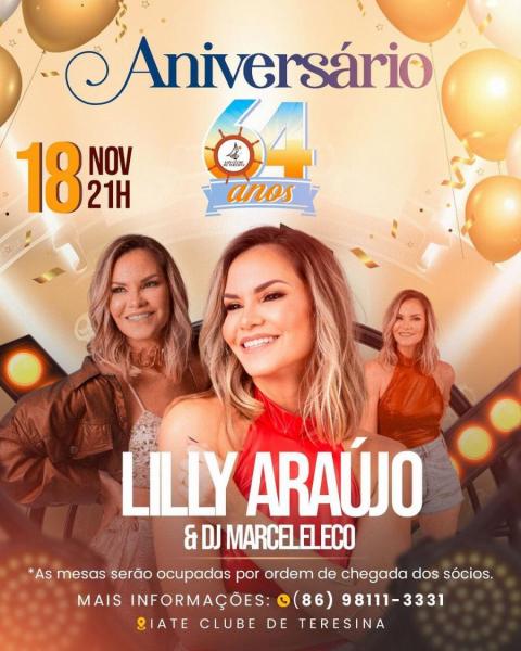 Lilly Araújo e Dj Marceleleco - 64 anos do Iate Clube