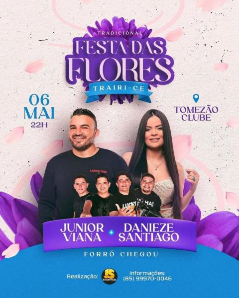 Junior Viana e Danieze Santiago - Festa das Flores