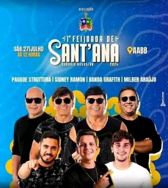 Pagode Strutura, Sidney Ramon, Banda Grafith e Milber Araújo - 1ª Feijoada de Sant´Ana