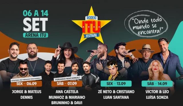 Ana Castela, Munhoz & Mariano e Bruninho & Davi - Rodeio Itu Festival