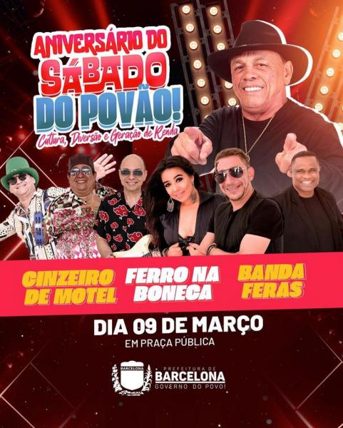 Ferro na Boneca, Cinzeiro de Motel e Banda Feras - Sábado do Povão