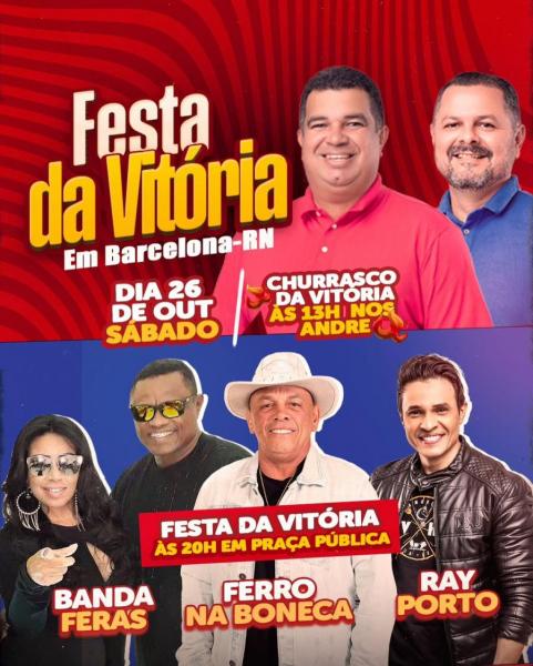 Ferro na Boneca, Banda Feras e Ray Porto - Festa da Vitória