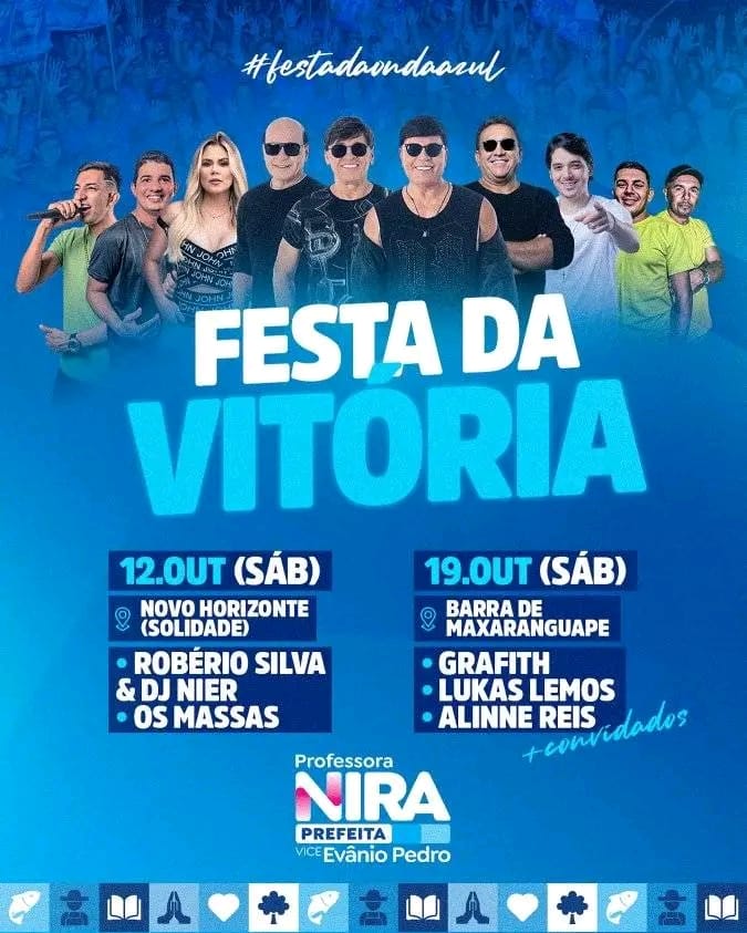 Grafith, Lukas Lemos e Alinne Reis - Festa da Vitória