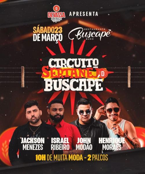 Jackson Menezes, Israel Ribeiro, John Modão e Henrique Moares - Circuito Sertanejo Buscapé