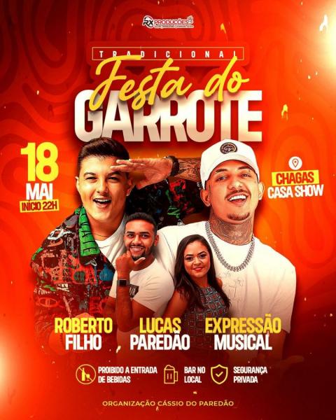 Lucas Paredão, Roberto Filho e Expressão Musical - Festa do Garrote