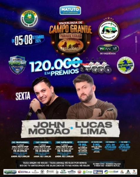 John Modão e Lucas Lima - Vaquejada de Campo Grande 2024