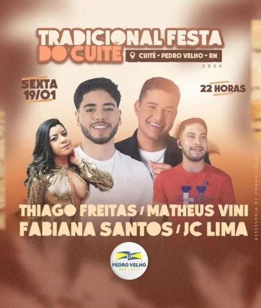 Thiago Freitas, Matheus Vini, Fabiana Santos e JC Lima