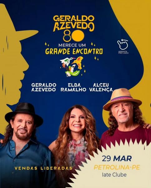 Geraldo Azevedo, Elba Ramalho e Alceu Valença