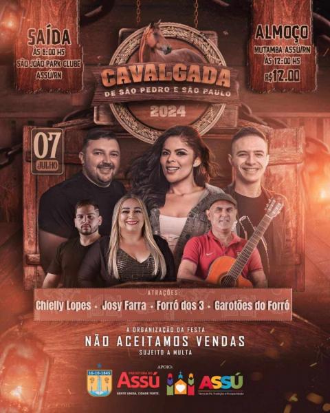 Chielly Lopes, Josy Farra, Forró dos 3 e Garotões do Forró - Cavalgada de São Pedro & São Paulo