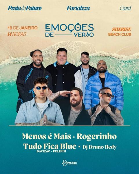 Menos é Mais, Rogerinho, Tudo Fica Blue e Dj Bruno Hedy - Emoções de Verão