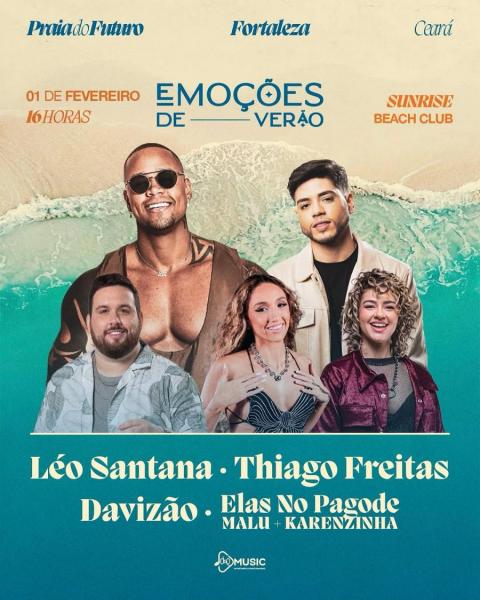Léo Santana, Thiago Freitas, Davizão e Elas no Pagode - Emoções de Verão