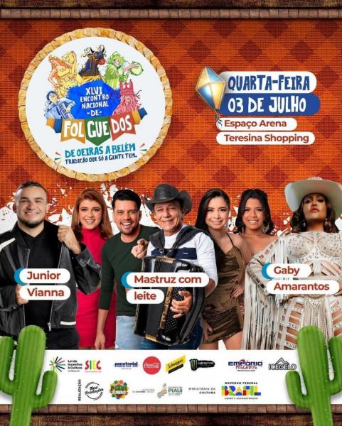 Junior Vianna, Mastruz com Leite e Gaby Amarantos - XLVI Encontro Nacional de Folguedos