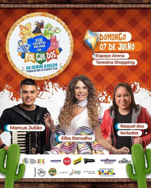 Marcus Julião, Elba Ramalho e Raquel dos Teclados - XLVI Encontro Nacional de Folguedos