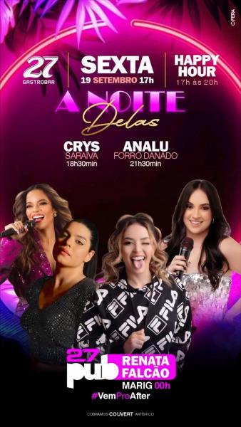 Crys Saraiva, Analu Forró Danado e Renata Falcão - A Noite Delas