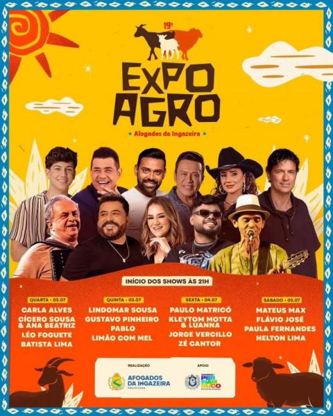 Lindomar Sousa, Gustavo Pinheiro, Pablo e Limão com Mel - 19º Expo Agro 2025