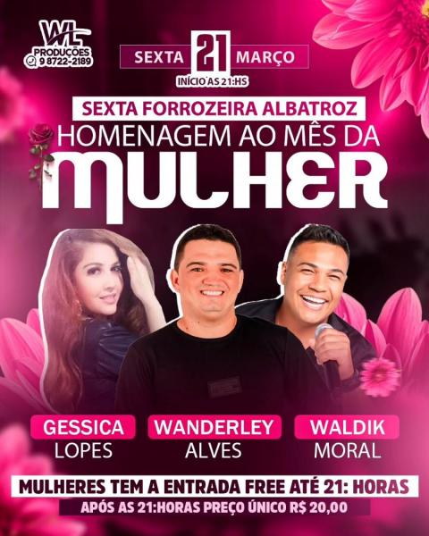 Gessica Lopes, Wanderley Alves e Waldik Moral