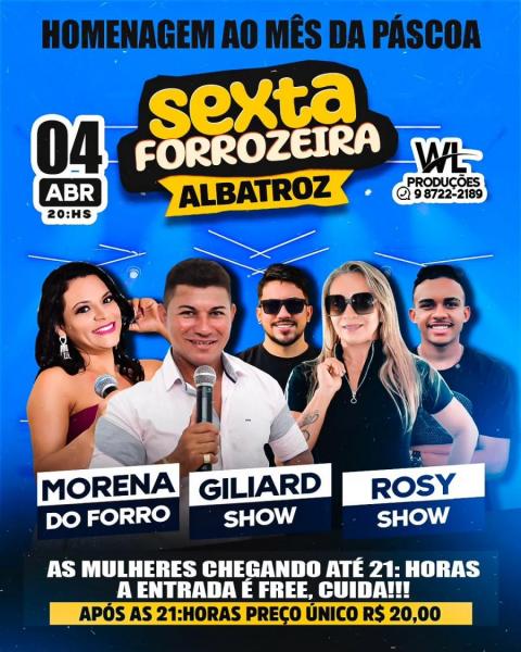 Morena do Forró, Giliard Show e Rosy Show - Sexta Forrozeira