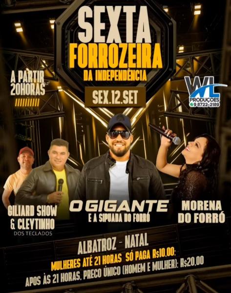 O Gigante & A Sipuada do Forró, Giliard Show & Cleytinho e Morena do Forró